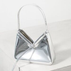 Reformation Medium Chiara Mirrored Handbag
